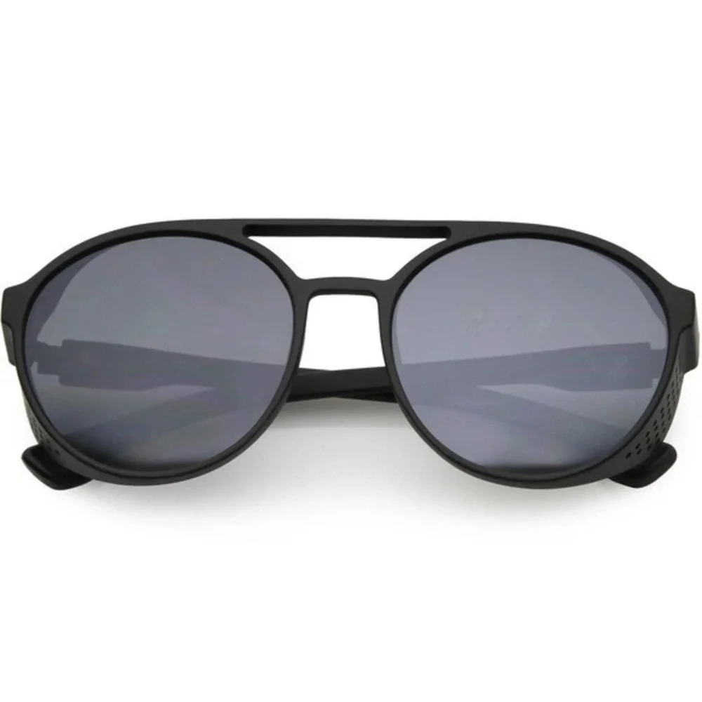 Retro Round Sunglasses Men Women Vintage Gothic Glasses Street Wear Lentes Gafas